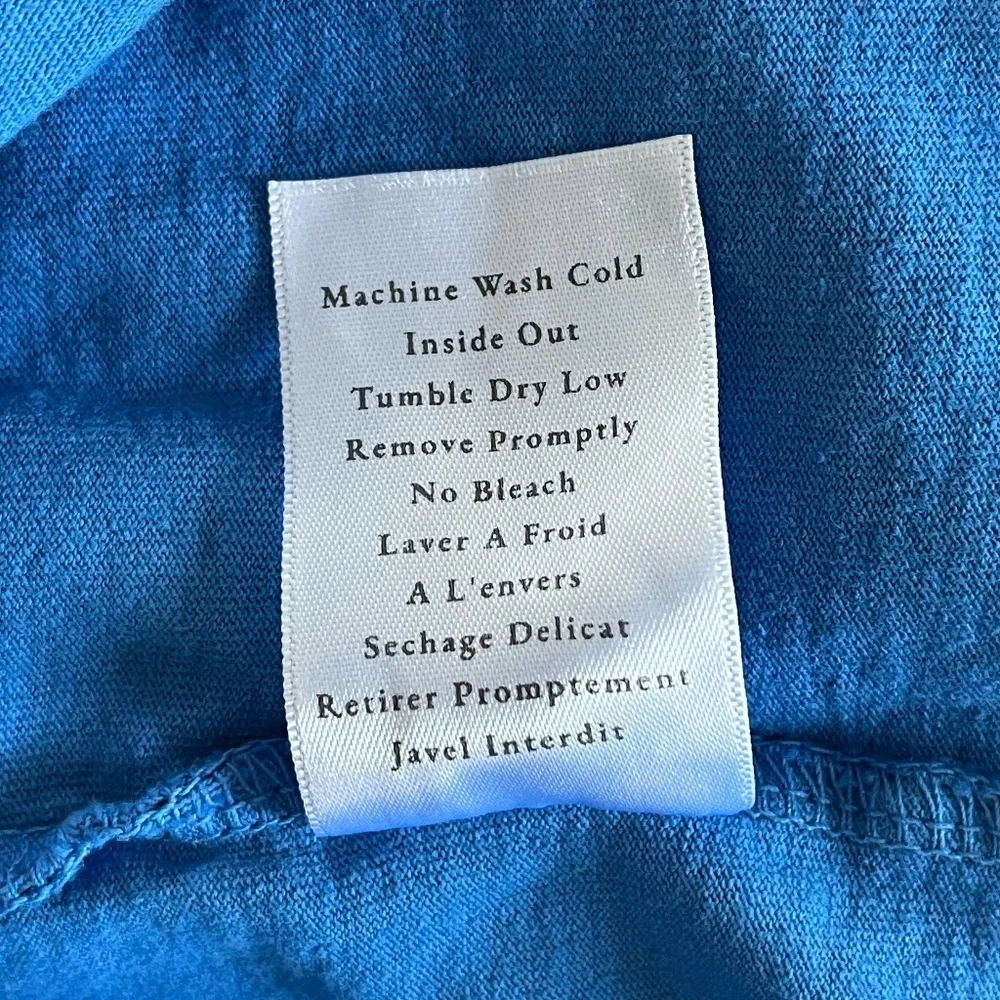 FRANK & EILEEN | 100% Cotton Preppy Classic Lauren Dress in Blue Bird | Size S - Picture 11 of 11